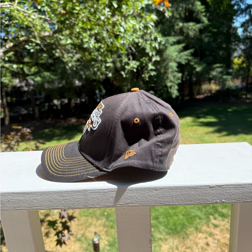 Black and Orange Cap